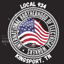 Load image into Gallery viewer, IBEW 934 PATRIOTIC FLAG Long Sleeve