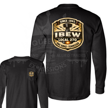 Load image into Gallery viewer, IBEW TAN EMBLEM LONG SLEEVE