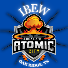 Load image into Gallery viewer, IBEW LOCAL 270 ~ ATOMIC CITY ~ FULL ZIP HOODIE