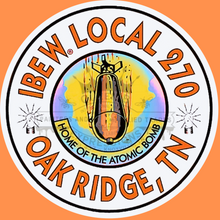Load image into Gallery viewer, B O M B ORANGE LETTERING NEOPRENE CAN COOZY