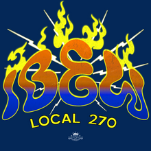 Load image into Gallery viewer, IBEW LOCAL 270 ~ IBEW RETRO FUNKY  ~ HOODIE
