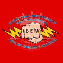 Load image into Gallery viewer, IBEW 934 ~ FIST LIGHTNING ~ SHORT SLEEVE