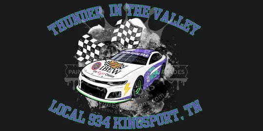 934 License Plates ~ Thunder in Valley Oval