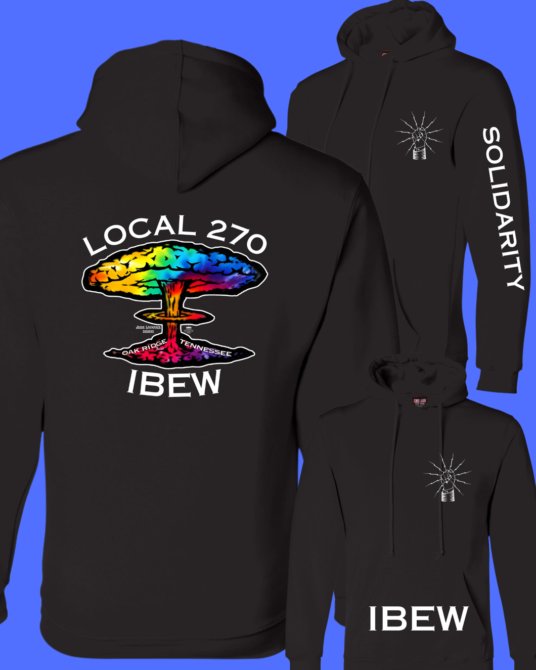 IBEW 270 ~TIE DYE EXPLOSION ~ JESSE LAYMANCE DESIGN