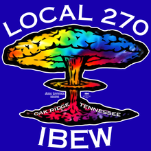 Load image into Gallery viewer, `IBEW 270~JESSE LAYMANCE ~ TIE DYE EXPLOSION~ LONG SLEEVE
