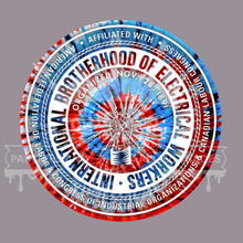 Load image into Gallery viewer, IBEW RWB TIE DYE EMBLEM
