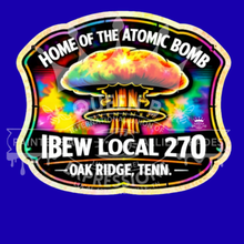 Load image into Gallery viewer, IBEW 270 NEON CLOUD RETRO BADGE LONG SLEEVE
