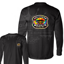 Load image into Gallery viewer, IBEW 270 NEON CLOUD RETRO BADGE LONG SLEEVE
