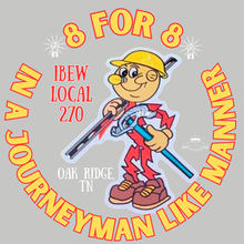 Load image into Gallery viewer, IBEW LOCAL 270 ~ 8 for 8 ~ LONG SLEEVE
