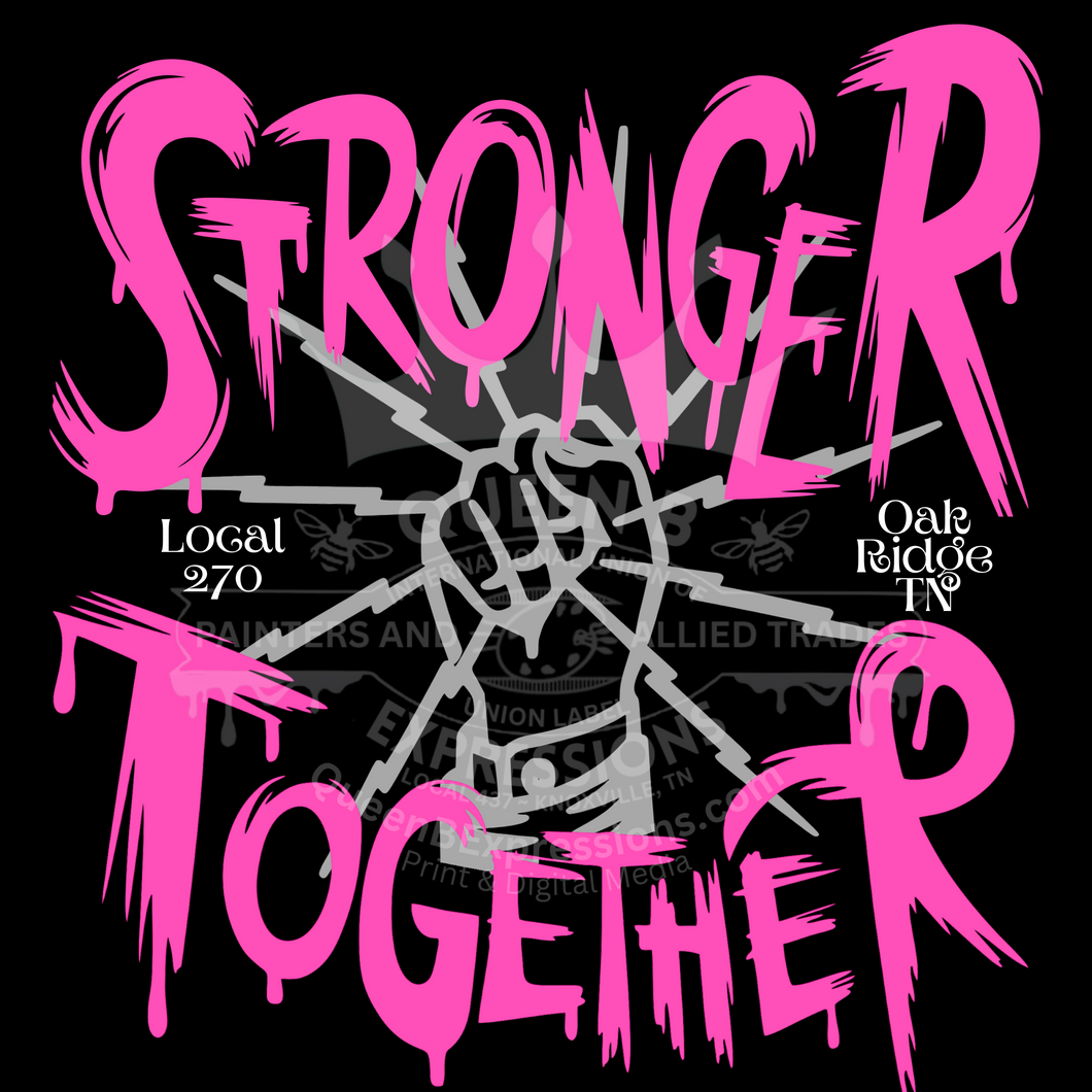 IBEW LOCAL 270 ~ BREAST CANCER ~ HOODIE