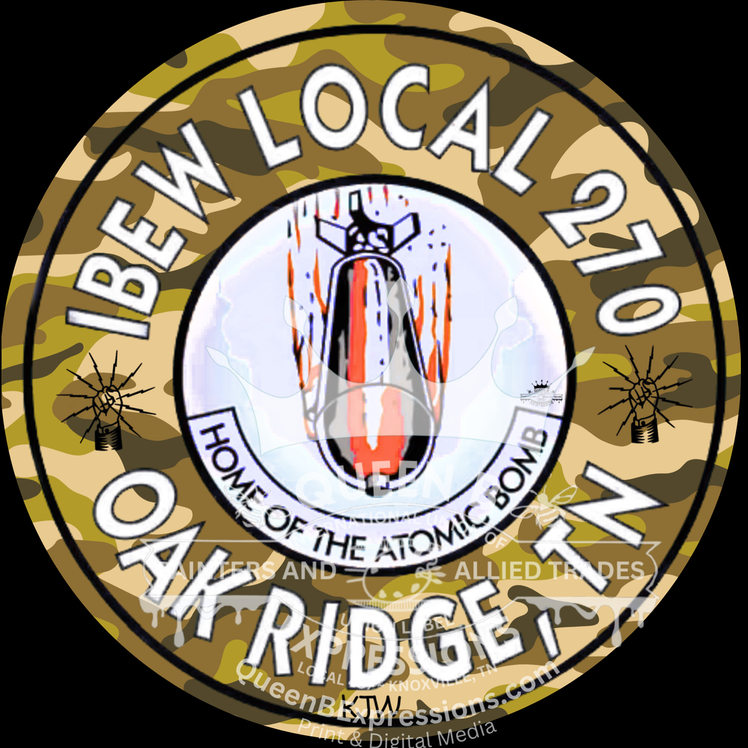 IBEW LOCAL 270 ~ CAMO BACKGROUND BUG ~ SHORT SLEEVE