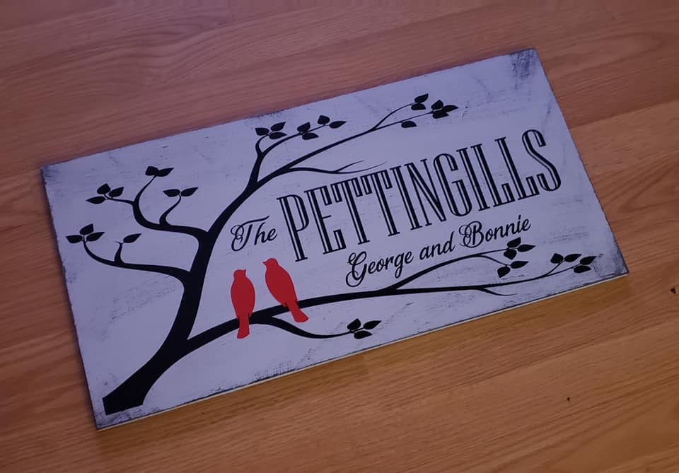 PERSONALIZED CARDINAL SIGN