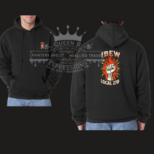 Load image into Gallery viewer, IBEW LOCAL 270 ~ FLAMING FIST ~ HOODIE
