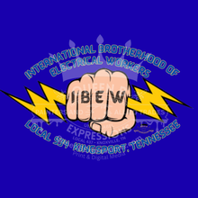 Load image into Gallery viewer, IBEW 934 ~ FIST LIGHTNNG~ LONG SLEEVE

