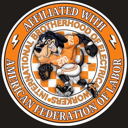 IBEW LOCAL 270 ~ TN DOG ~ FULL ZIP HOODIE