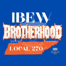 Load image into Gallery viewer, IBEW LOCAL 270 ~ STATE SHAPE ~ SHORT SLEEVE

