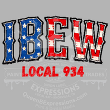 Load image into Gallery viewer, IBEW LOCAL 934 ~FLAG RWB ~ HOODIE
