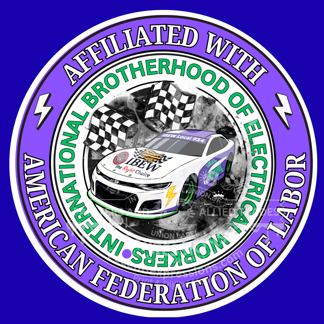 IBEW LOCAL 934 ~ CAR IN LOGO ~ HOODIE