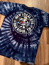 Load image into Gallery viewer, IBEW LOCAL 270 ~ LONG SLEEVE ~ BLUE HAND TIE DYED SHIRT W/REDDY ROCKET
