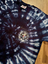 Load image into Gallery viewer, IBEW LOCAL 270 ~ LONG SLEEVE ~ BLUE HAND TIE DYED SHIRT W/REDDY ROCKET
